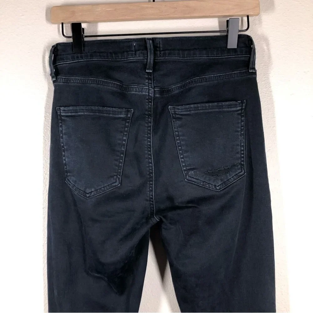 AGOLDE Sophie High Rise Skinny Jeans Ruthless Black Denim Size 27
